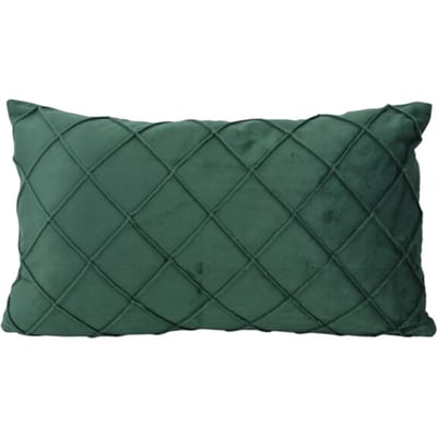NOVÉE Velvet cross intens groen kussenhoes | 30x50 cm | velvet/polyester
