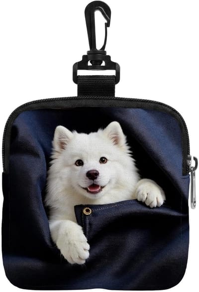Hondentreat tas - Honden snackzak - Hondentraining - Snelle toegang - 15 x 14 x 3 cm - Blauw