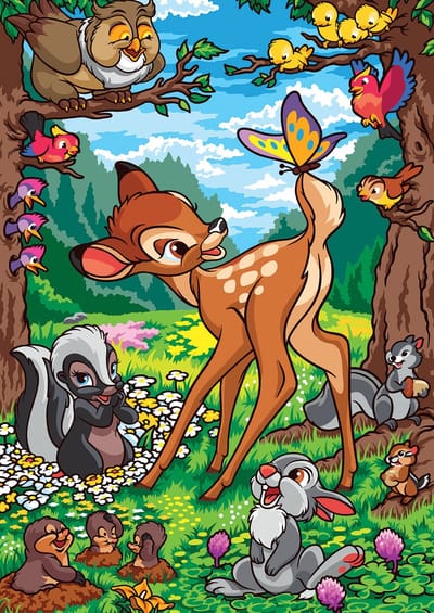 Hachette Disney legpuzzel Bambi 500 stukjes klassiek speelgoed.
