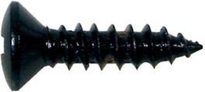 Boston TS-01-B Zwarte Ovale Tapschroeven 3x12mm (12 stuks) voor Pickguard