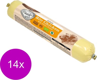 Renske Adult Bio Worst 500 g - Hondenvoer - 14 x Kip Graanvrij - NL-BIO-01