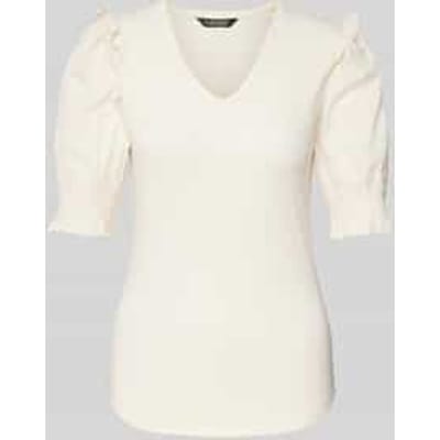 Gebreid shirt met V-hals, model 'TADETA'