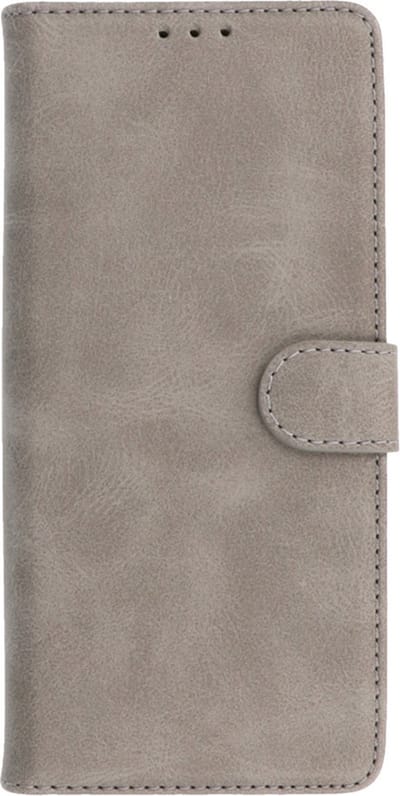 Zakelijke Book Case Telefoonhoesje - Portemonnee Hoesje - Geschikt voor Oppo Find X3 Lite & Reno 5 5G - Grijs
