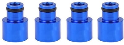 Brandstofinjector-adapters - 4-delige extender kit - Geschikt voor B16 B18 D16Z D16Y - Blauw - Brandstofinjector verlengers - Ideaal voor mot...