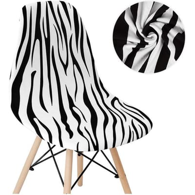 Bedrukte Shell-stoelhoes Stretch Eetkamerstoelhoezen Scandinavische stijl Scandinavische Goedkope stoelhoezen Stoelen voor thuis Hotelkeuken 2 Pieces