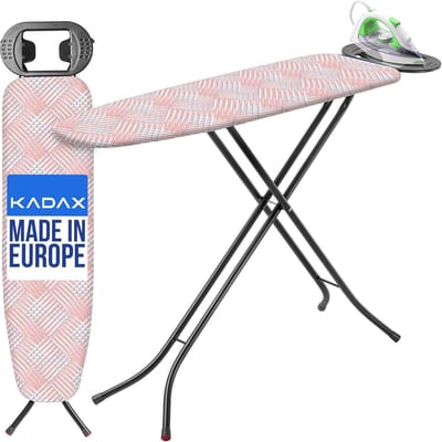 Strijkplank - Strijktafel - Strijken Gemak - Inklapbaar & Verstelbaar - 110 x 30 cm - Blauw Patroon