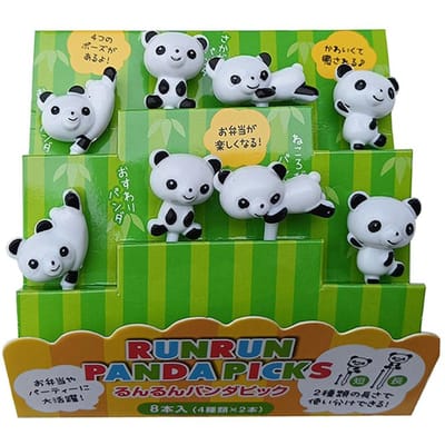 Fourchette à fruits Mini Panda de dessin animé, 8 pièces/ensemble, collation pour enfants, choix de desserts, Tookpick