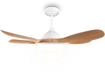 REALITY FLEN - Ventilator - Wit - incl. 1x SMD 24 W - Afstandsbediening - Geintegreerde dimmer - Traploos instelbare lichtkleur - Geheugenfunctie via de afstandsbediening - Zomer- en wintermodus - 6 snelheidsniveaus