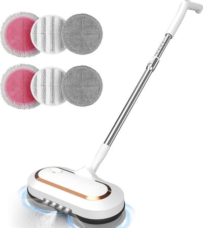 White-label® Elektrische Dweil - Vlekkenreiniger - Vloerreiniger - Tapijtreiniger - Wit