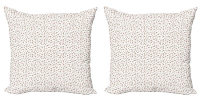 ABAKUHAUS Kussenhoes – 50x50 cm – Dubbelzijdig bedrukt – Lichtroze en groen