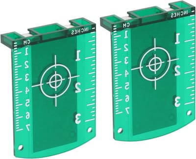 Laserdoelplaat voor Nivellering - 2 Stuks Magnetische Doelplaten van ABS voor Snelle Aflezing, Ideaal voor Bouw en Verbouwing