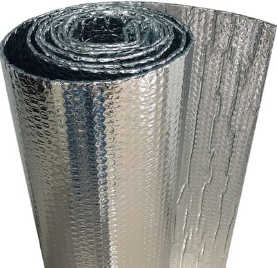 Isolatiefolie - Noppenfolie - Energiebesparing - Dubbele bubble laag - Niet gespecificeerd - Zilver