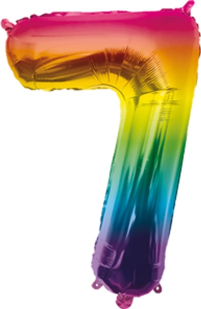 Foil Balloon 40 cm- no.7 Rainbow