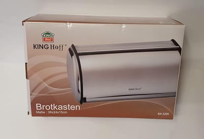 Broodtrommel RVS - Opbergdoos Keuken - Brood Vers Houden - Roll Top Deksel - 35x23x14 cm - Zilver