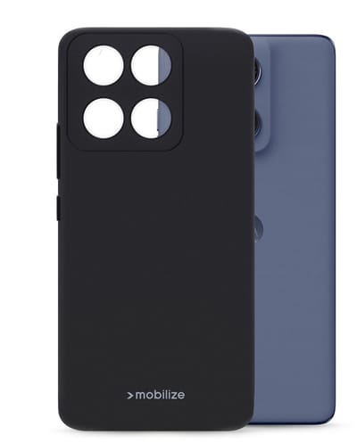 Mobilize Hoesje geschikt voor Motorola Edge 60 Fusion Telefoonhoesje Flexibel TPU | Mobilize Rubber Gelly Backcover | Edge 60 Fusion Case | Back Cover - Zwart