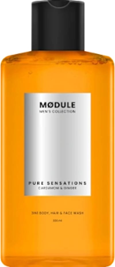 MODULE 3-in-1 Douchegel Pure Sensations - 300 ml | Lichaam, Gezicht & Haar - Kardemom & Gember - Vegan Douchegel