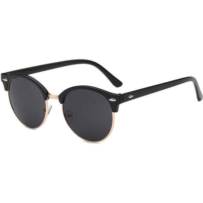 Ronde Zonnebril Halve Montuur Voor Dames Populair Designer Vintage Voor Heren Zomer Stijl Zonnebril Hoge Kwaliteit only 1 sunglasses