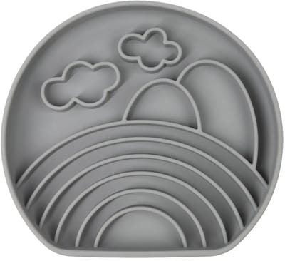 Slowfeeder hond - Bloom Cloud - Anti-schrokbak - Grijs