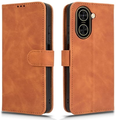 Coverup Hoesje - Geschikt voor Xiaomi Redmi A5 (173mm) Hoesje - Coverup Book Case - Bruin