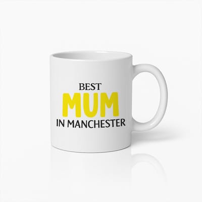 Beste Mama in Manchester Mok 330ml – Grappige Koffiebeker Cadeau voor Moederdag of Verjaardag