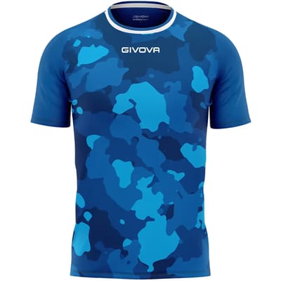 Heren T-shirt Givova Army Azzurro-turchese Blauw - L