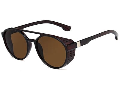 Steampunk Heren Zonnebril - Bruin