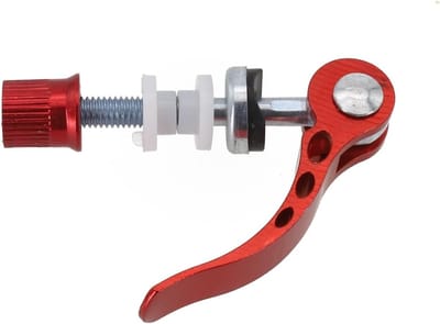 Fiets Zadelpen Hendel - Zadelpenklem Snelspanner - Zithoogte Aanpassen - Zonder Gereedschap - 120 mm - Rood