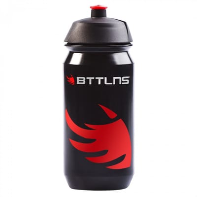 BTTLNS Bidon - Bidon 500 ml - Lekvrij - Moeiteloos schoonmaken - Universele pasvorm - Gemakkelijk in gebruik - koude- en koolzuurhoudende dranken - Panta 1.0 - Zwart