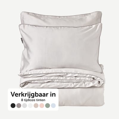 Cloudpillo Beddengoed (incl. 2 kussenslopen 55x75) - Extra zacht, Ademend en Antibacterieel - Vochtbestendig met verborgen rits - Misty Grey - 240x220 cm