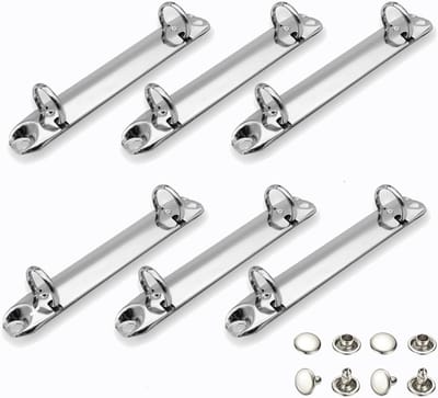 Set van 6 metalen vervangingsbinders, ringbinders voor archivering, notitieboeken en DIY-projecten
