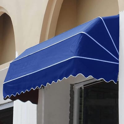 Deur Luifel - Buitenluifel Terras - Regen Bescherming - Waterdicht Canvas - 140x80cm - Blauw