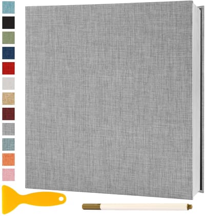 Omgoods- Fotoalbum Zelfklevend 28x27 - Scrapbook - Gastenboek - 60 Pagina's - Zuurvrij - PVC-vrij - Bescherming tegen oxidatie