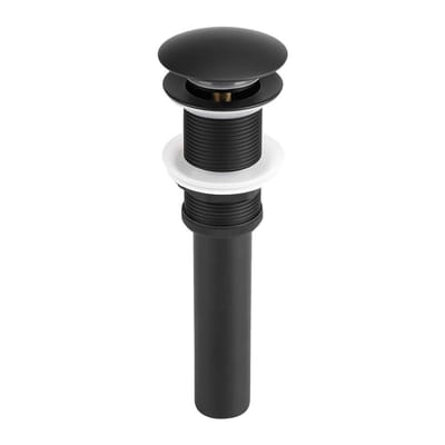 JHUBERS- Afvoerstop - Pop Up Drain Stopper - Gootsteenstop - Badstop - Afvoerplug - Zwart Roestvrij Staal