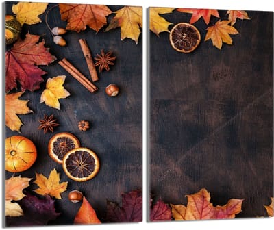 TMK ArtDeko - Beschermglasplaat - Bladmotief - 2x30x52 cm - Glas-keramisch