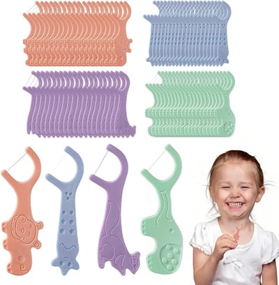 Kleurige Dierfiguren Tandenstokers met Vriendelijk Handvat voor Dagelijks Gebruik en Reizen - 80 Stuks, Ideaal voor Mondhygiëne en Gezinsuitjes