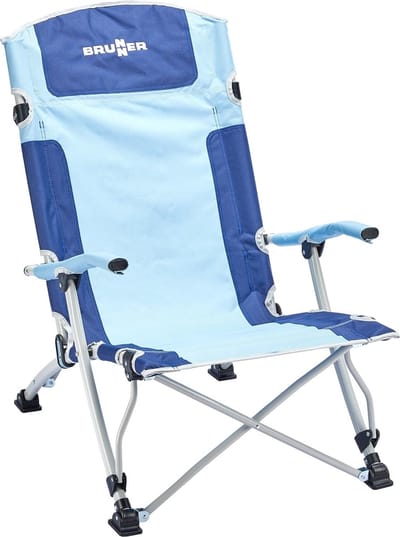 Strandstoel XL - Loungestoel Buiten - Ontspannen Zitten - Met Armleuningen - 74 x 61 x 87 cm - Blauw