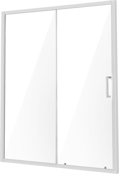 Douchedeur - Schuifdeur Badkamer - Ruimte Besparen - Semi-frameloos Design - 59 inch Breed - Chroom