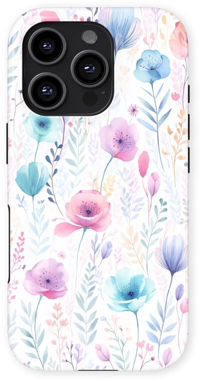 Bloemen Design Hoesje geschikt voor iPhone 16 Pro | Flower Print Tough Case met Mag | Shockproof | Bloemen Motief Backcover geschikt voor iPhone 16 Pro Blooming Dream