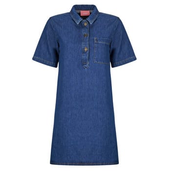 relaxed fit minijurk in denimlook model 'Amara'