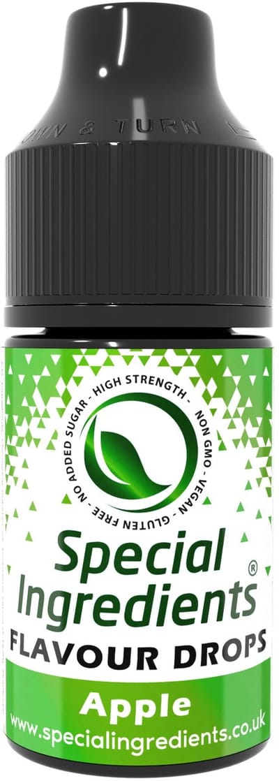 Appel Smaak Druppels - 30 ml - Smaakdruppels - Flavour Drops - Moderne Gastronomie - Moleculair Koken - Hersluitbare Pot - Recycled Plastic