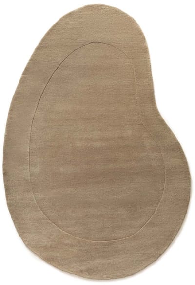 Organisch vloerkleed wol - Flyt Pebble beige 120x180