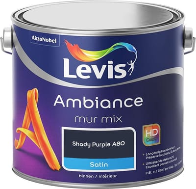 Levis - Ambiance Mur Satin Mix - Shady Purple A80 - Mengverf - 2,5 L