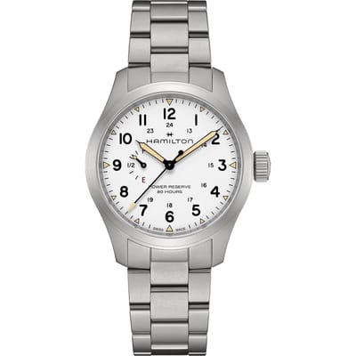 Hamilton Field H69509110 Khaki Field Mechanical Power Reserve Horloge
