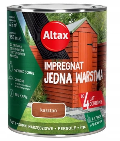Altax - Eenlaagse Impregneer - Chestnut - 750ml - Voor Hout en Beton