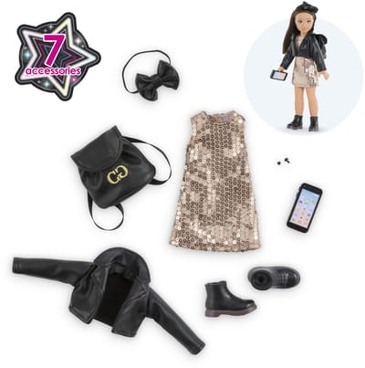 Corolle poppenkleertjes party set - feestoutfit voor Corolle Girls poppen.