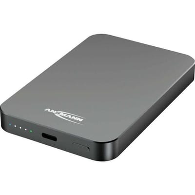 Ansmann PB115PD Powerbank 5000 mAh USB PD, Qi Wireless Charging USB-C Statusweergave
