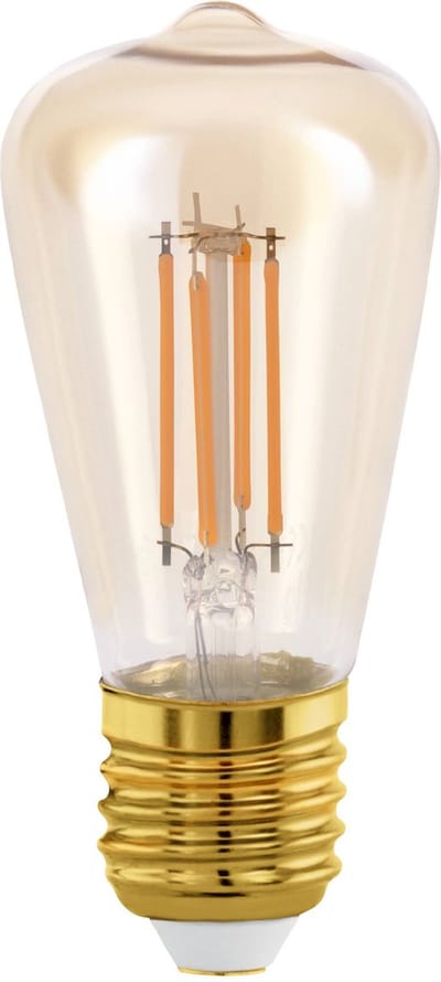 Eglo Ledfilamentlamp Edison - Amber - D4,8cm - Warm Wit - E27 - 3,5w