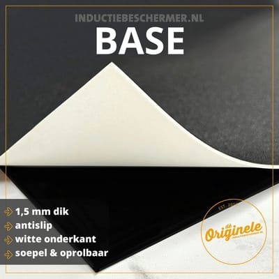 Inductie beschermer 59x52 - afdekplaat inductie mat - Dietrix Kookplaat beschermer - Base - Leaves - 1 Blad ingezoomd
