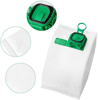 Allecto - Reservestofzuigerzakken - 12 Stuks voor Vorwerk Kobold VK 140 VK 150 - Scheurbestendig Microvlies - Uitstekende Filtratie - Geschikt vo