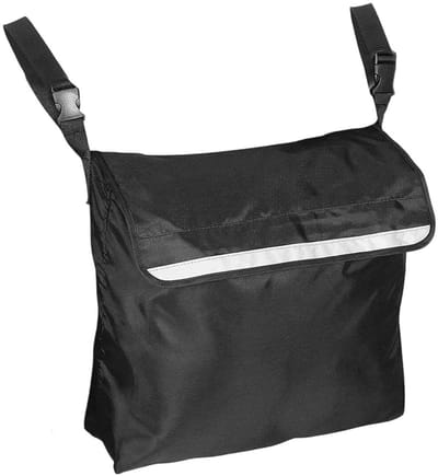 EXCITAT Oxford stoffen rolstoeltas - Opbergvak voor rolstoelen - Organizer voor rolstoelaccessoires - met reflecterende strips - Zwart